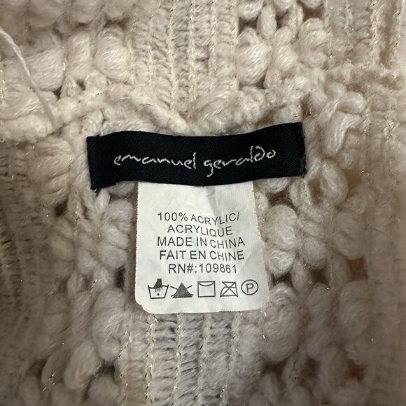 Emmanuel Geraldo Infinity Scarf, Subtle Gold Shimmer - Picture 8 of 8